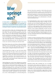 Vorschauseite 1: Wer springt ein?