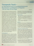 Vorschauseite 1: Therapeutic Touch - ein Führungsinstrument zur Gesundheitsförderung der Mitarbeiterinnen und Mitarbeiter im Pflegeheim „VON der Pflege FÜR die Pflege“