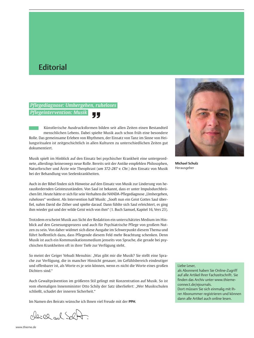 Vorschauseite 1: Editorial