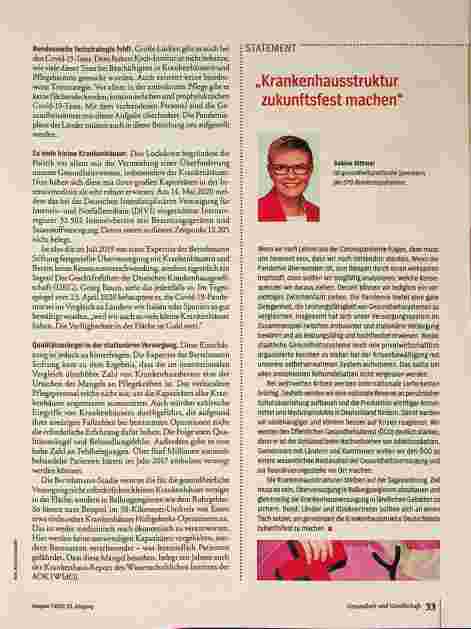 Vorschauseite 4: Kein Weiter so im Medizinbetrieb.