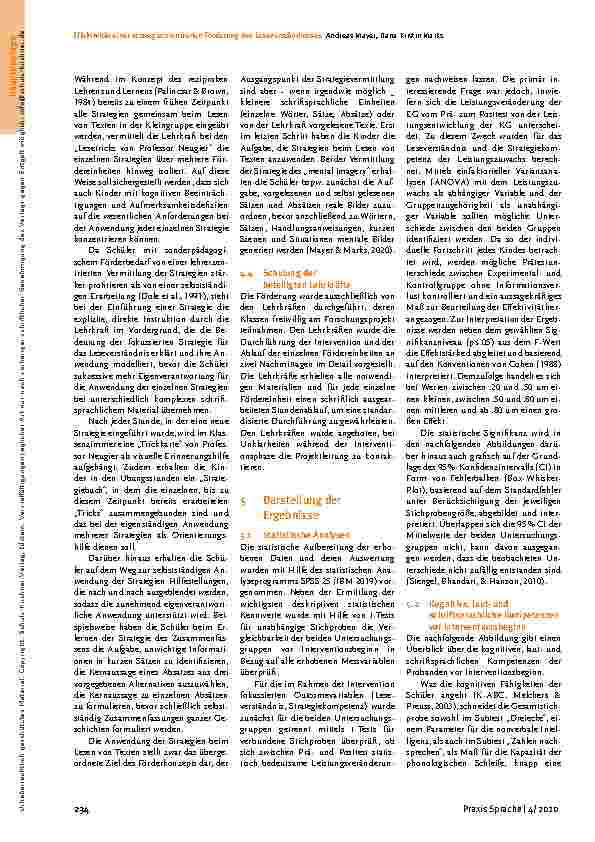 Vorschauseite 6: Effektivität einer strategieorientierten Förderung des Leseverständnisses bei Schülern mit sonderpädagogischem Förderbedarf.