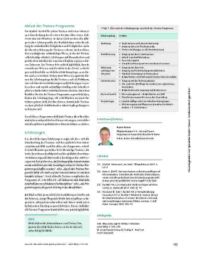 Vorschauseite 3: Alternativer Einstieg in die pädiatrische Intensivpflege
