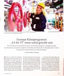 Vorschauseite 1: Europas Klimaprogramm „Fit for 55“ muss sozial gerecht sein.