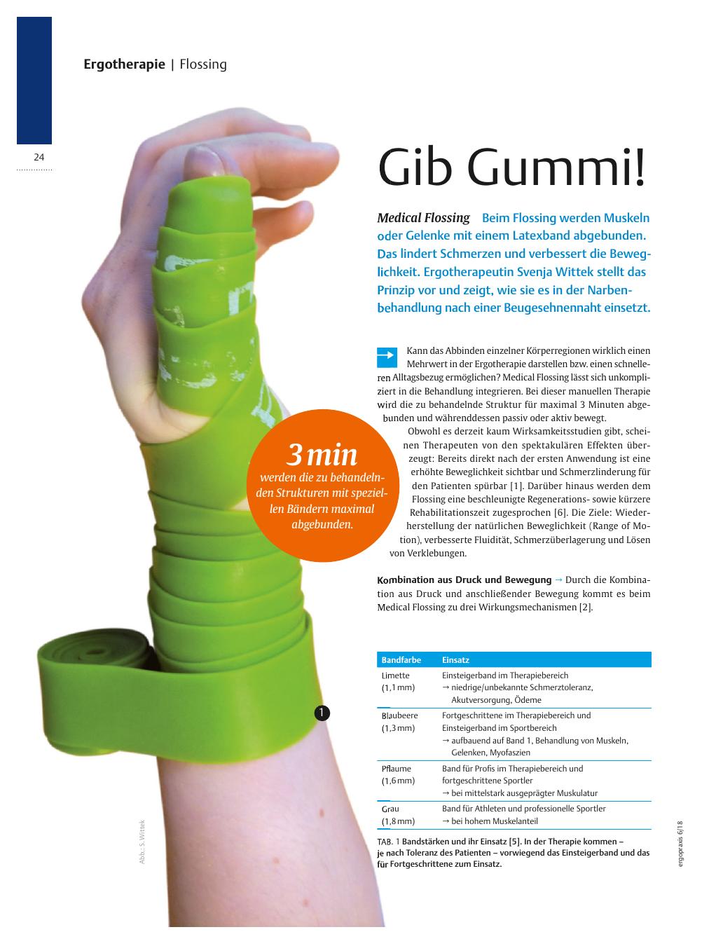 Vorschauseite 1: Medical Flossing ? Gib Gummi!