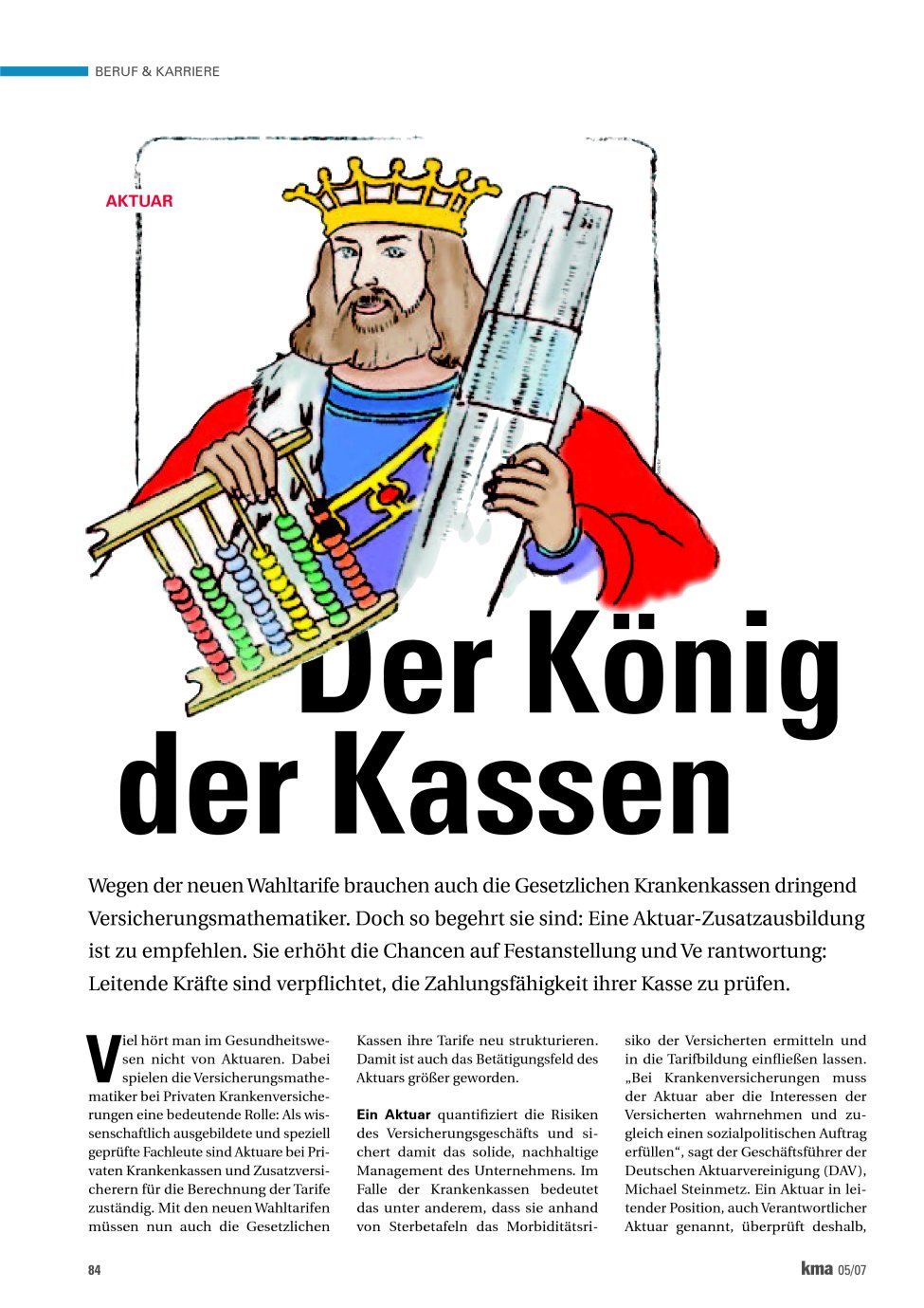 Vorschauseite 1: Der König der Kassen