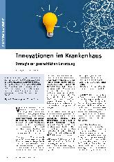 Vorschauseite 1: Innovationen im Krankenhaus: Strategie zur ganzheitlichen Umsetzung