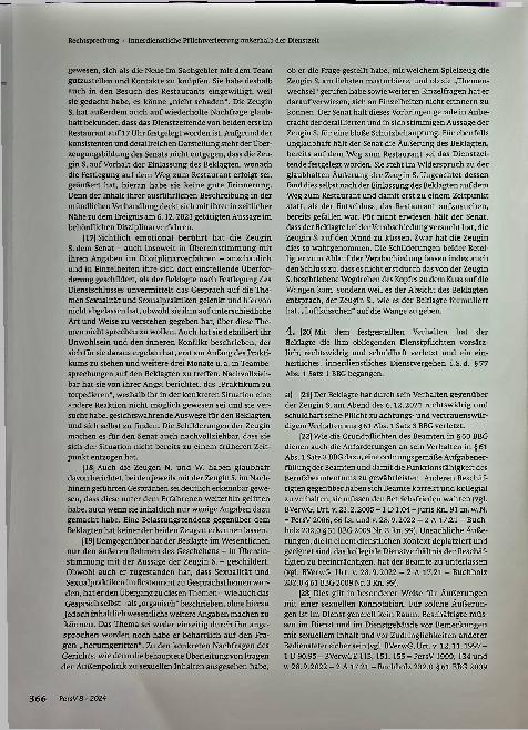 Vorschauseite 3: Zum Beamtenrecht: Innerdienstliche Pflichtverletzung außerhalb der Dienstzeit