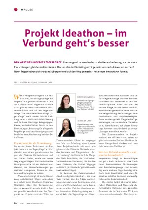 Vorschauseite 1: Projekt Ideathon – im Verbund geht’s besser