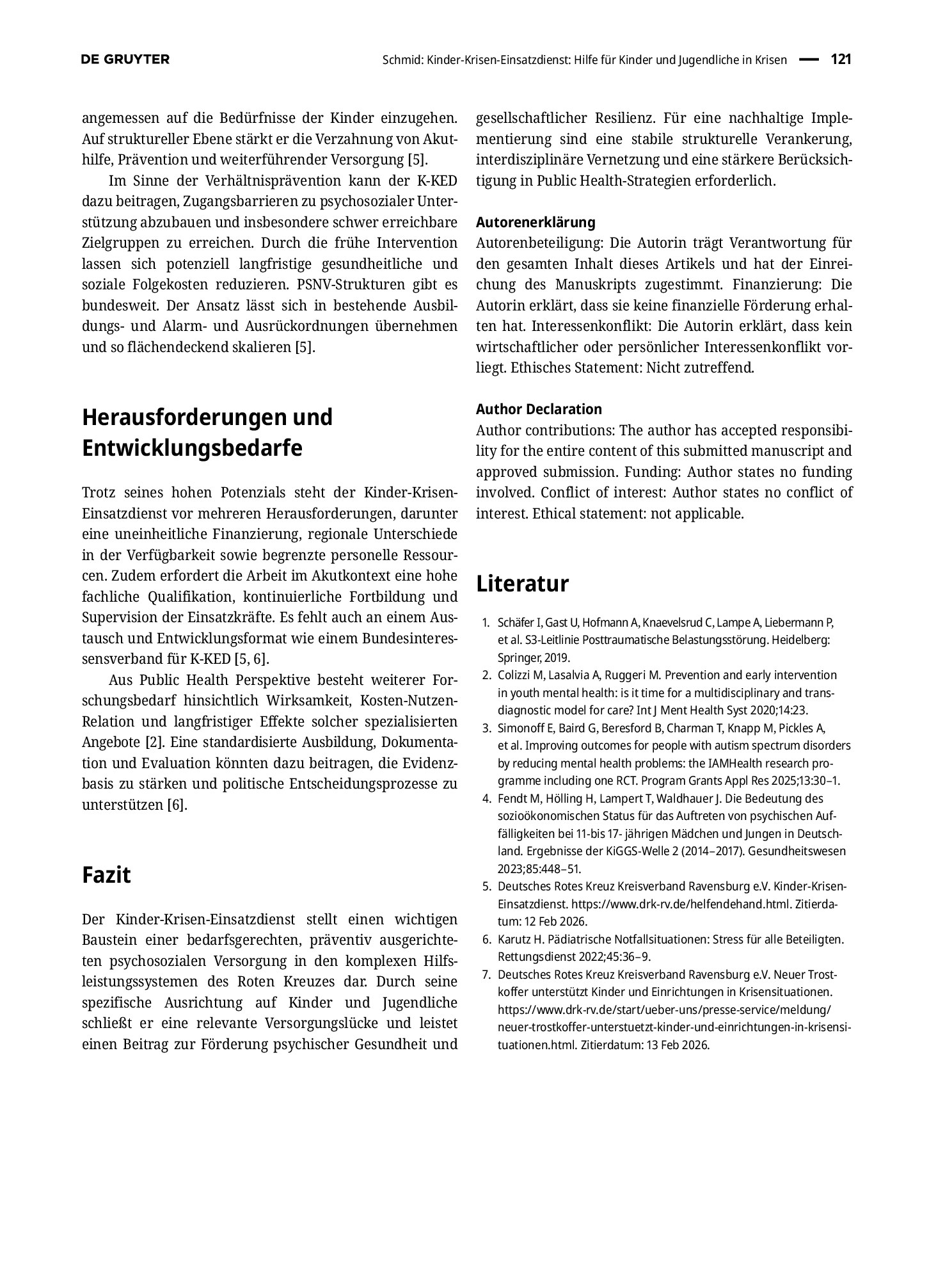 Vorschauseite 3: Kinder-Krisen-Einsatzdienst: Hilfe für Kinder und Jugendliche in Krisen