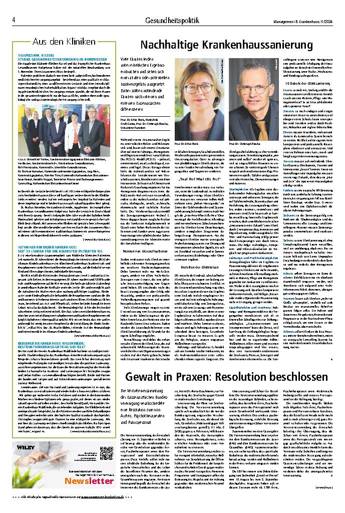 Vorschauseite 3: Gesundheitspolitik
