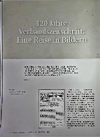 Vorschauseite 1: 120 Jahre Verbandszeitschrift: Eine Reise in Bildern