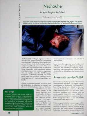 Vorschauseite 1: Nachtruhe Abwehr beginnt im Schlaf