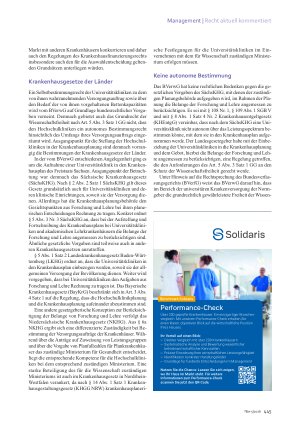 Vorschauseite 2: Höchstrichterliche Klärung Hochschulklinik in der Krankenhausplanung