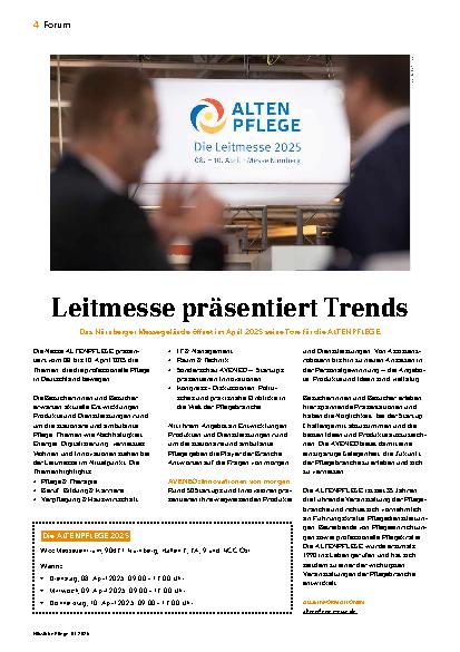 Vorschauseite 1: Leitmesse präsentiert Trends