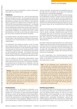 Vorschauseite 2: Hospitation, Praktikum und Probearbeit: Worin bestehen die Unterschiede?
