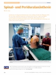 Vorschauseite 1: Spinalund Periduralanästhesie