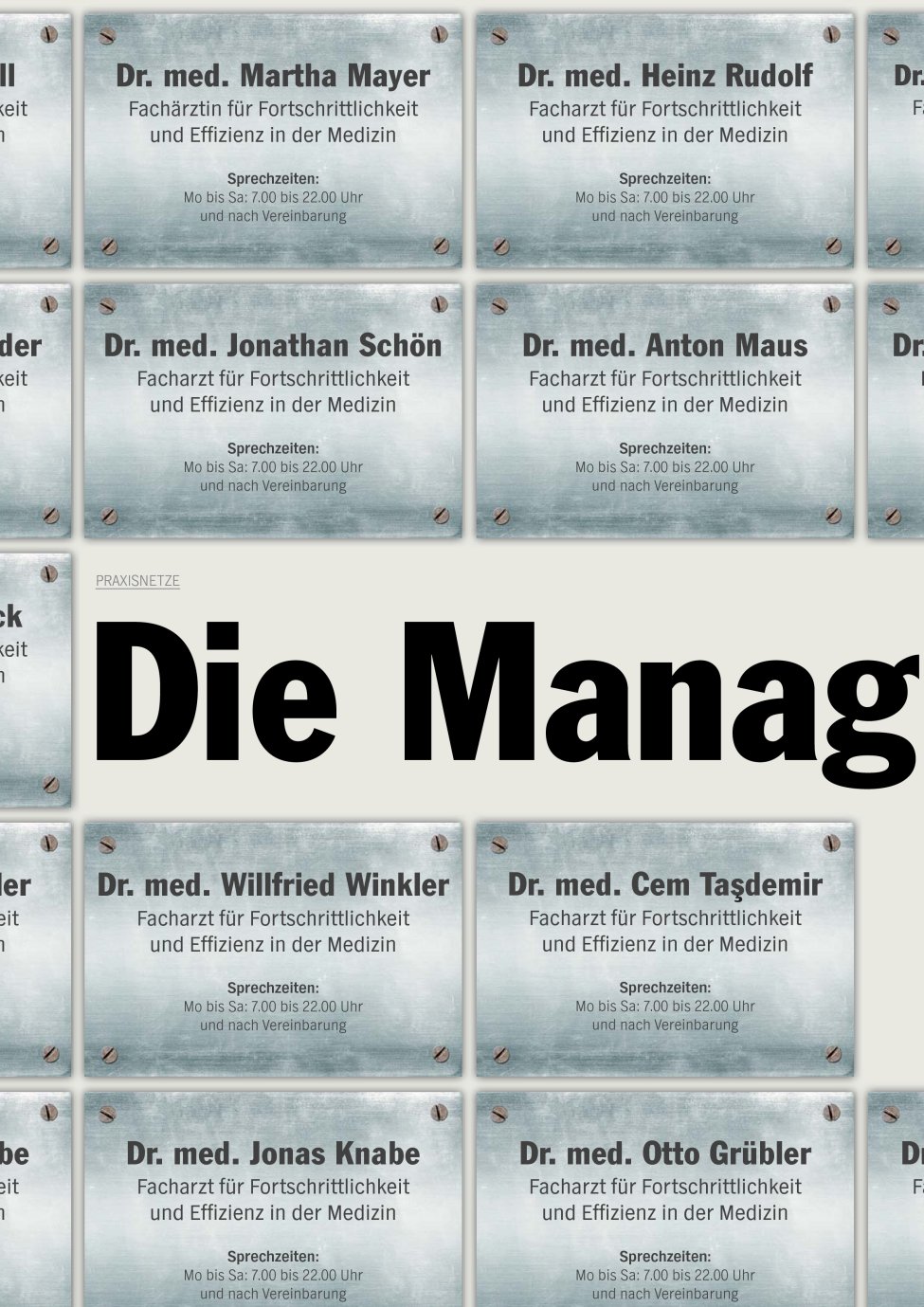 Vorschauseite 1: Die Manager kommen