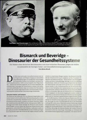Vorschauseite 1: Bismarck und Beveridge - Dinosaurier der Gesundheitssysteme