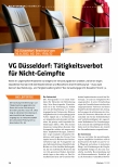Vorschauseite 1: VG Düsseldorf: Tätigkeitsverbot für Nichtgeimpfte