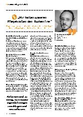 Vorschauseite 1: "Wir halten unseren Pflegekräften den Rücken frei."