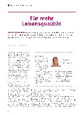 Vorschauseite 1: Für mehr Lebensqualität