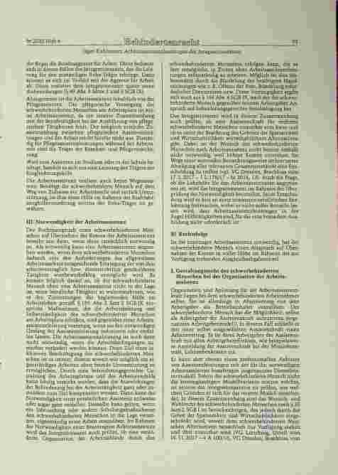 Vorschauseite 2: Der Anspruch auf Arbeitsassistenz im Spannungsfeld zu den zur Verfügung stehenden Mitteln der Ausgleichsabgabe.