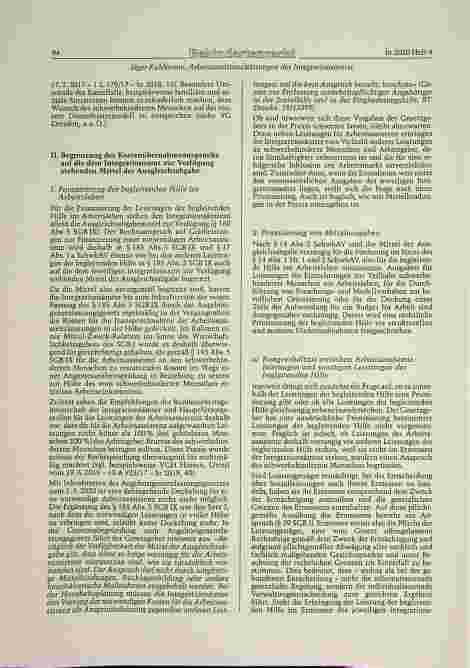 Vorschauseite 3: Der Anspruch auf Arbeitsassistenz im Spannungsfeld zu den zur Verfügung stehenden Mitteln der Ausgleichsabgabe.