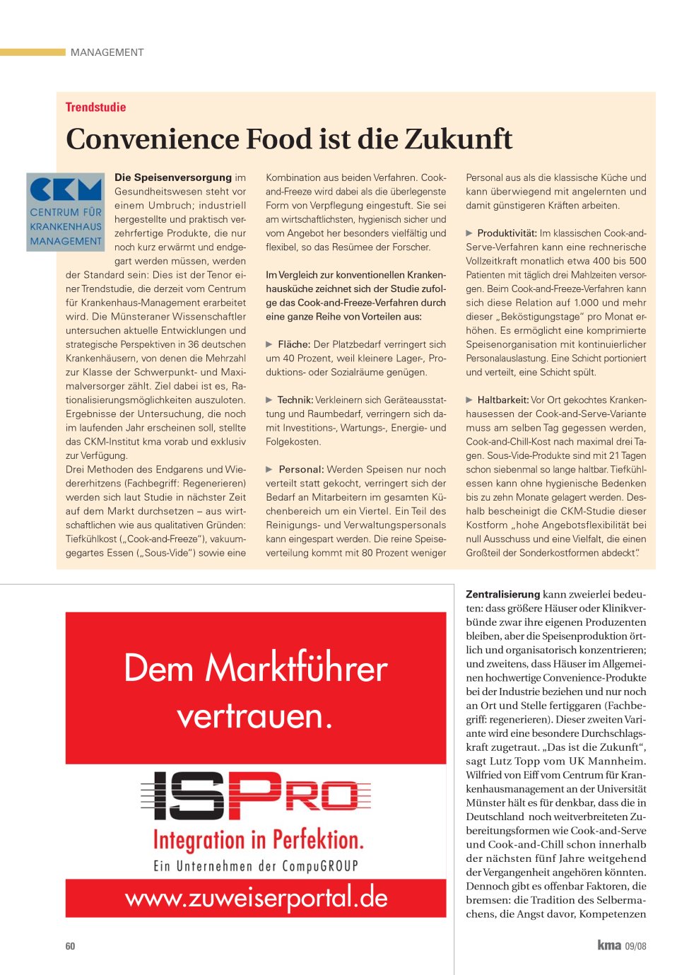 Vorschauseite 1: Convenience Food ist die Zukunft