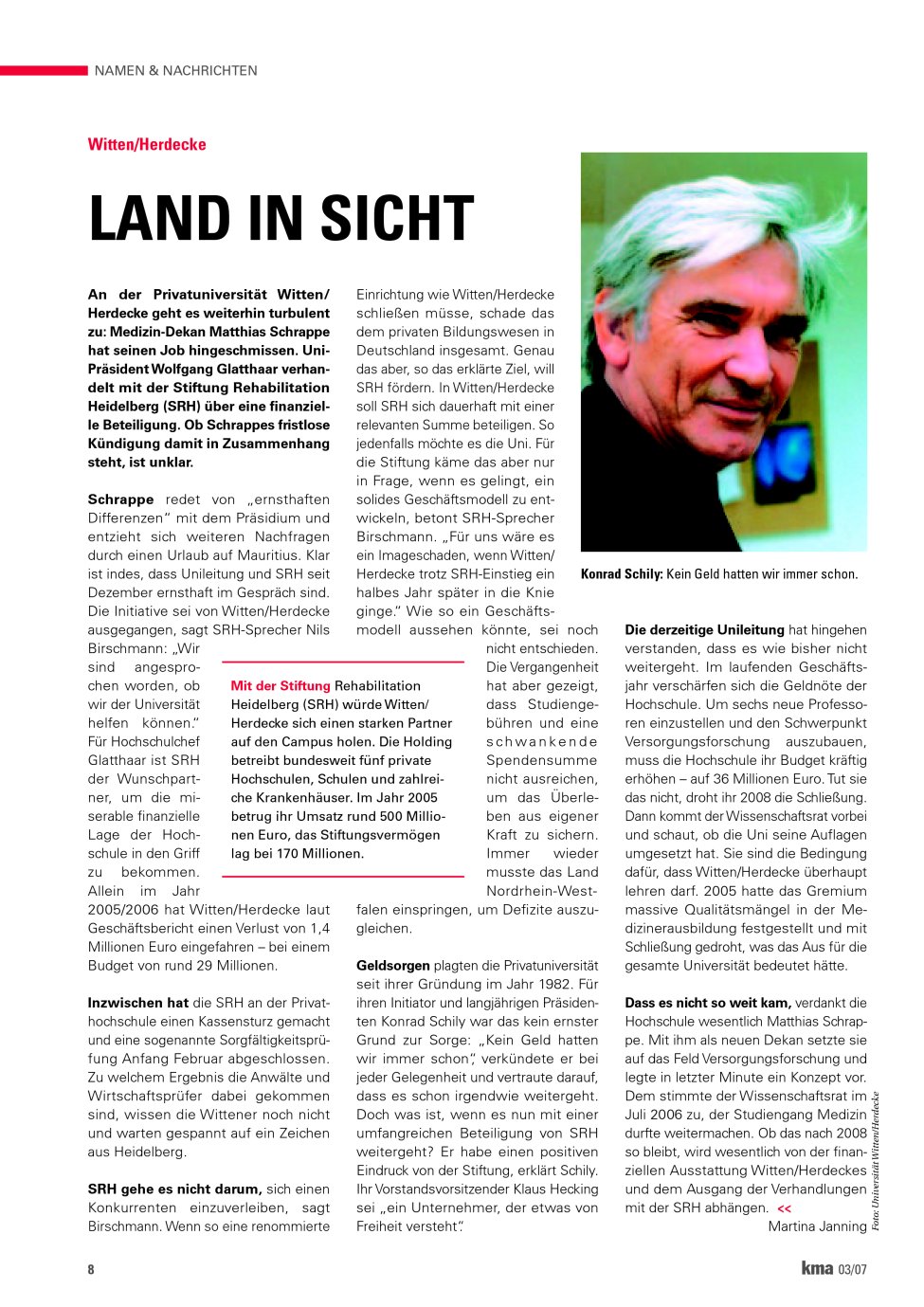 Vorschauseite 1: Land in Sicht