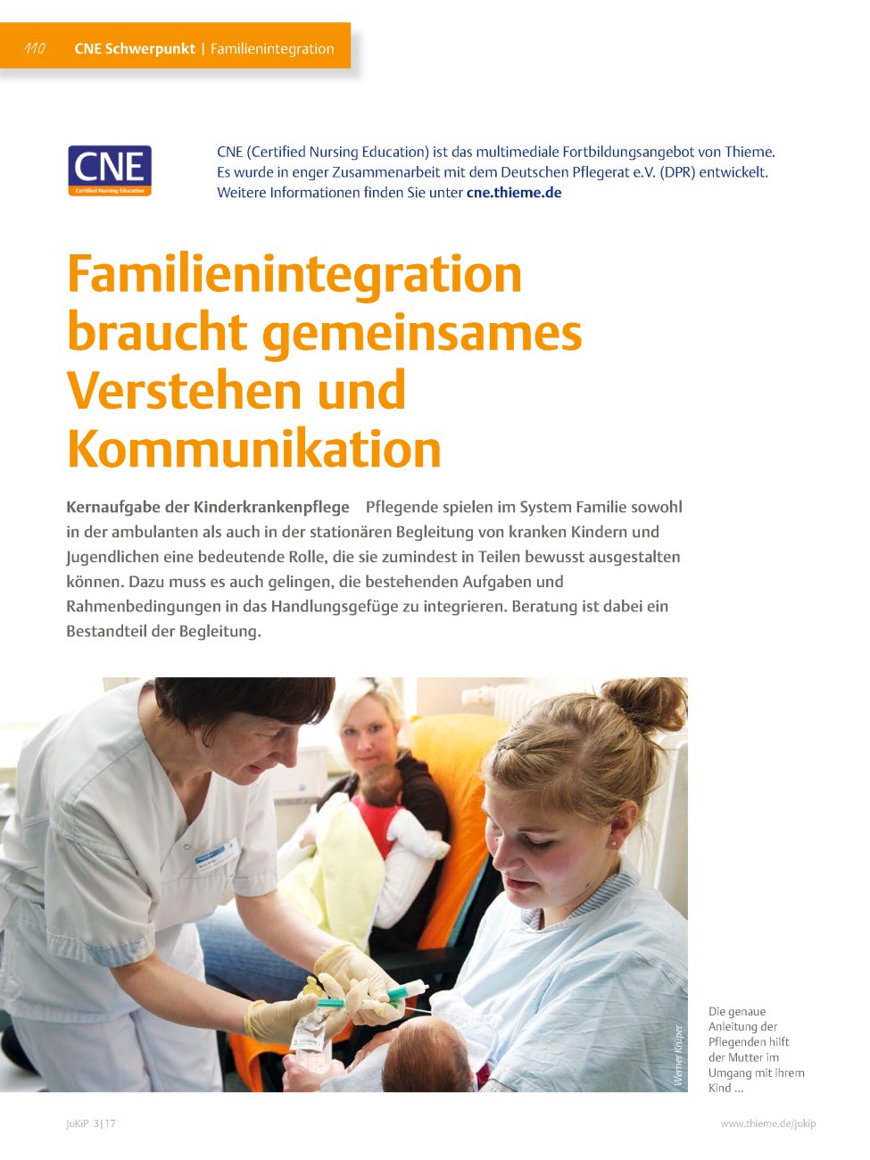 Vorschauseite 1: Familienintegration braucht gemeinsames Verstehen und Kommunikation