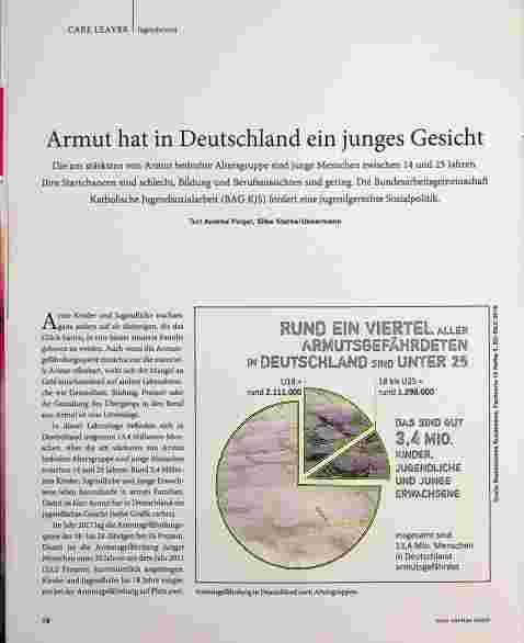 Vorschauseite 1: Armut hat in Deutschland ein junges Gesicht.