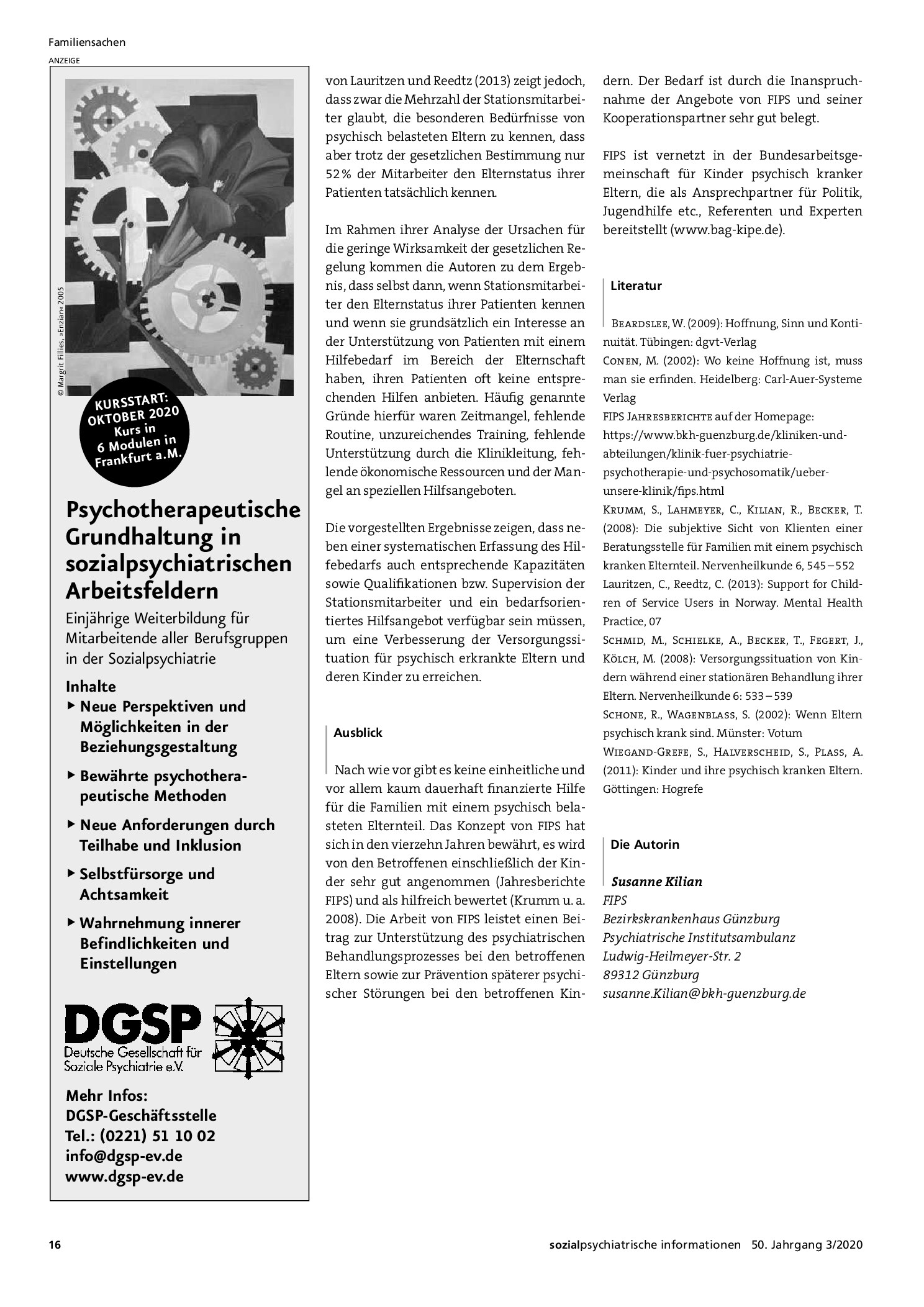 Vorschauseite 4: Familien mit einem psychisch kranken Elternteil: Ein regionales Hilfenetz in Günzburg an der Schnittstelle Erwachsenenpsychiatrie und Jugendhilfe