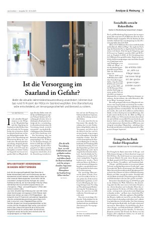 Vorschauseite 1: Ist die Versorgung im Saarland in Gefahr?