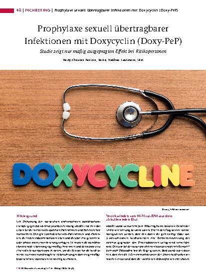 Vorschauseite 1: Prophylaxe sexuell übertragbarer Infektionen mit Doxycyclin (Doxy-PeP)