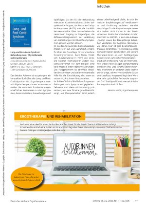 Vorschauseite 4: Bericht vom Berliner Projekttag „Ergotherapeutischer Alltagssupport bei Neurodiversität“