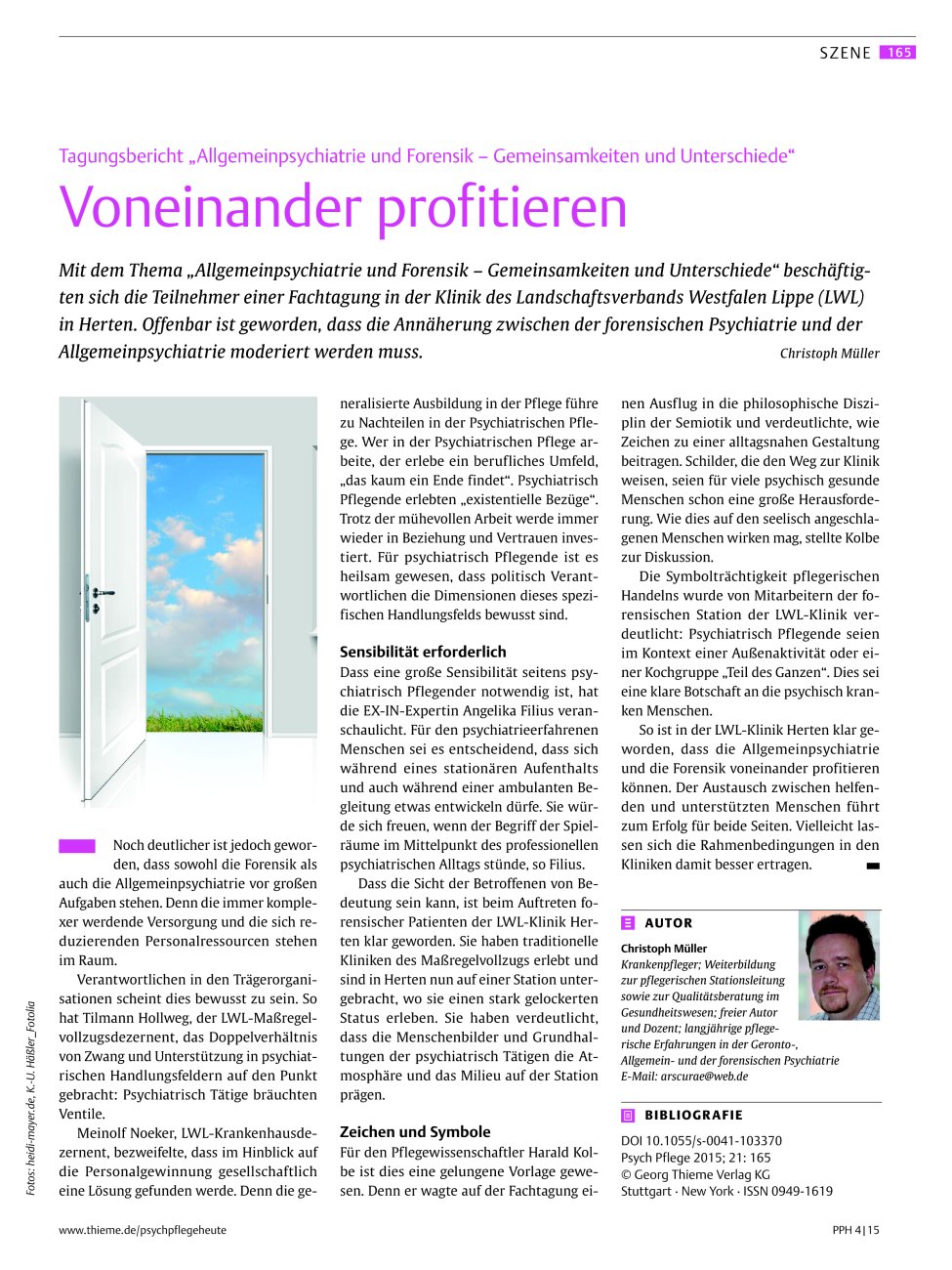 Vorschauseite 1: Voneinander profitieren