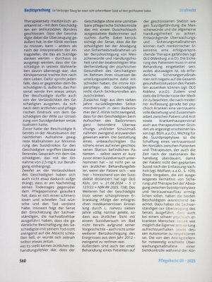 Vorschauseite 4: Zur fahrlässigen Tötung bei einem nicht vorhersehbaren Suizid eines Patienten auf der geschlossenen Station eines Krankenhauses