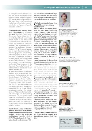 Vorschauseite 4: Green Hospital Wenn Pflege und Kliniken gemeinsam ökologisch denken
