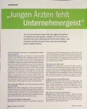 Vorschauseite 1: Jungen Ärzten fehlt Unternehmergeist.