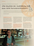 Vorschauseite 1: "Die Qualität der Ausbildung darf man nicht herunterschrauben!"