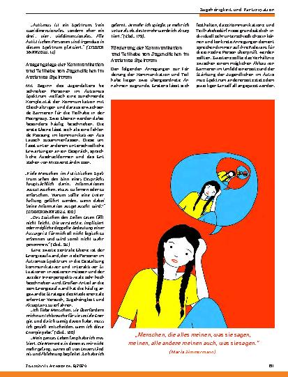 Vorschauseite 3: Kommunikation und Teilhabe von Jugendlichen im Autismus-Spektrum