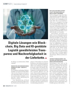 Vorschauseite 3: Medizintechnik im grünen Wandel: Gesundheit und Umwelt vereinen
