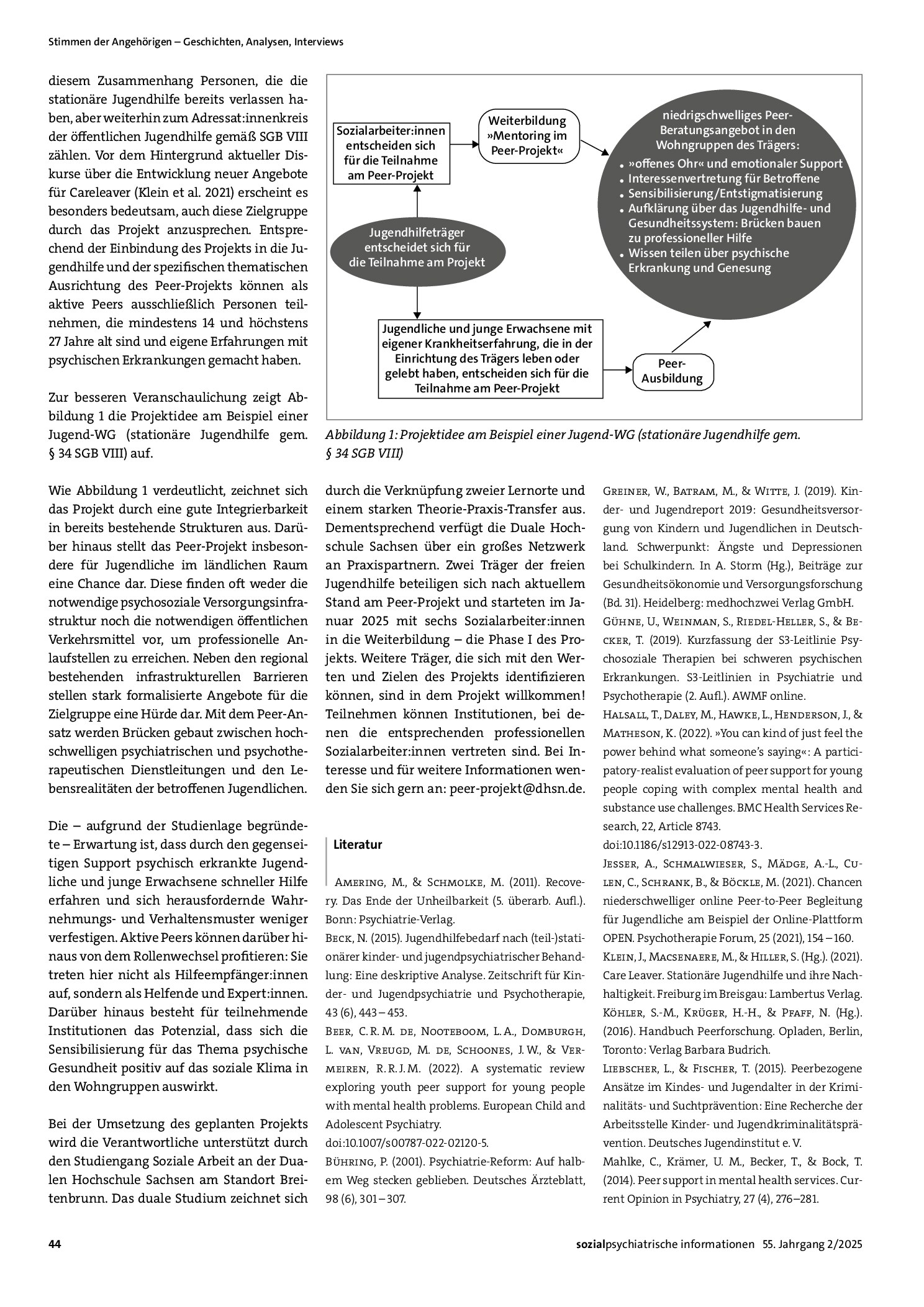 Vorschauseite 3: Peer-Beratung im Kontext psychischer Erkrankung in der Jugendhilfe