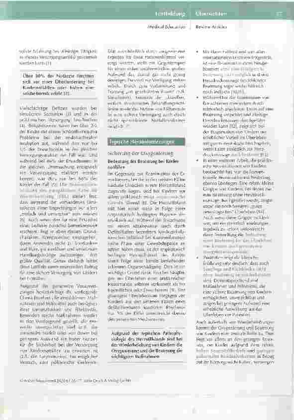 Vorschauseite 2: Präklinische Versorgung von Kindernotfällen