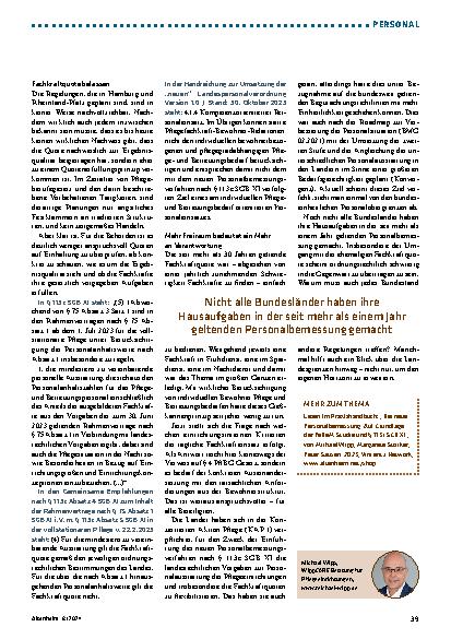 Vorschauseite 4: Und Tschüss, Fachkraftquote