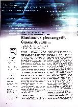 Vorschauseite 1: Blackout, Cyberangriff, Gasexplosion. ..