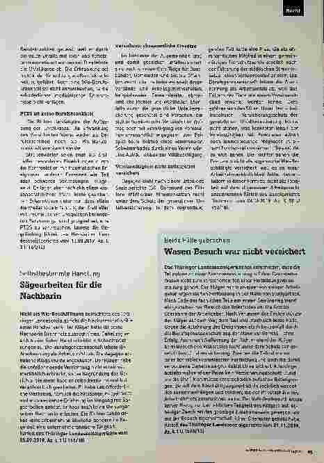 Vorschauseite 2: Einsätze im Interesse der Allgemeinheit. Helfer sind versichert.