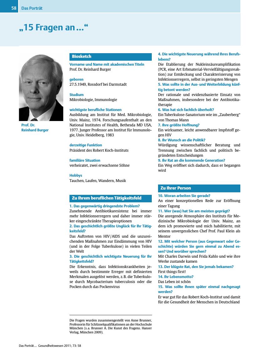 Vorschauseite 1: ?15 Fragen an???