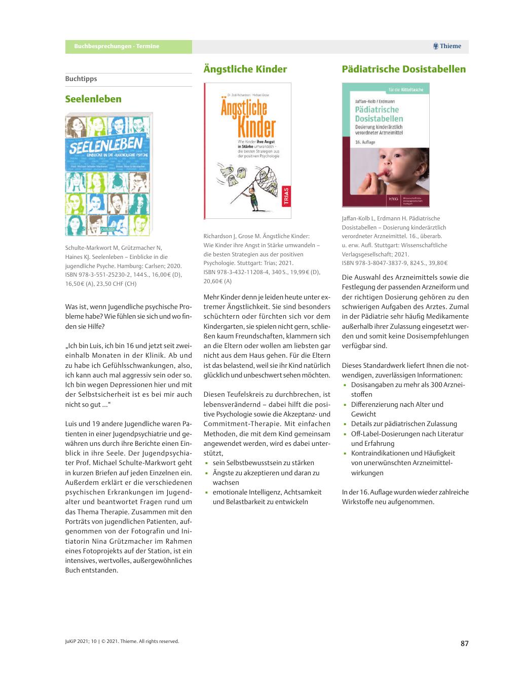 Vorschauseite 1: Buchtipps