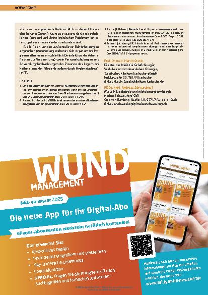 Vorschauseite 3: Verhindern Verbände und Fixiervorrichtungen Komplikationen bei Menschen mit peripheren arteriellen Kathetern?